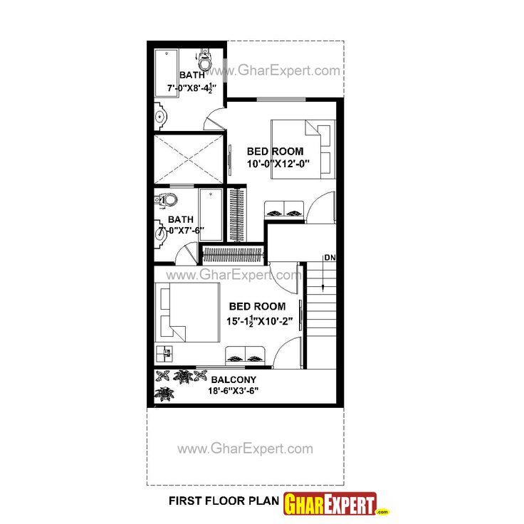 House Plan for 20 Feet by 45 Feet plot (Plot Size 100 Square Yards ... House Plan for 20 Feet by 45 Feet plot (Plot Size 100 Square Yards ...