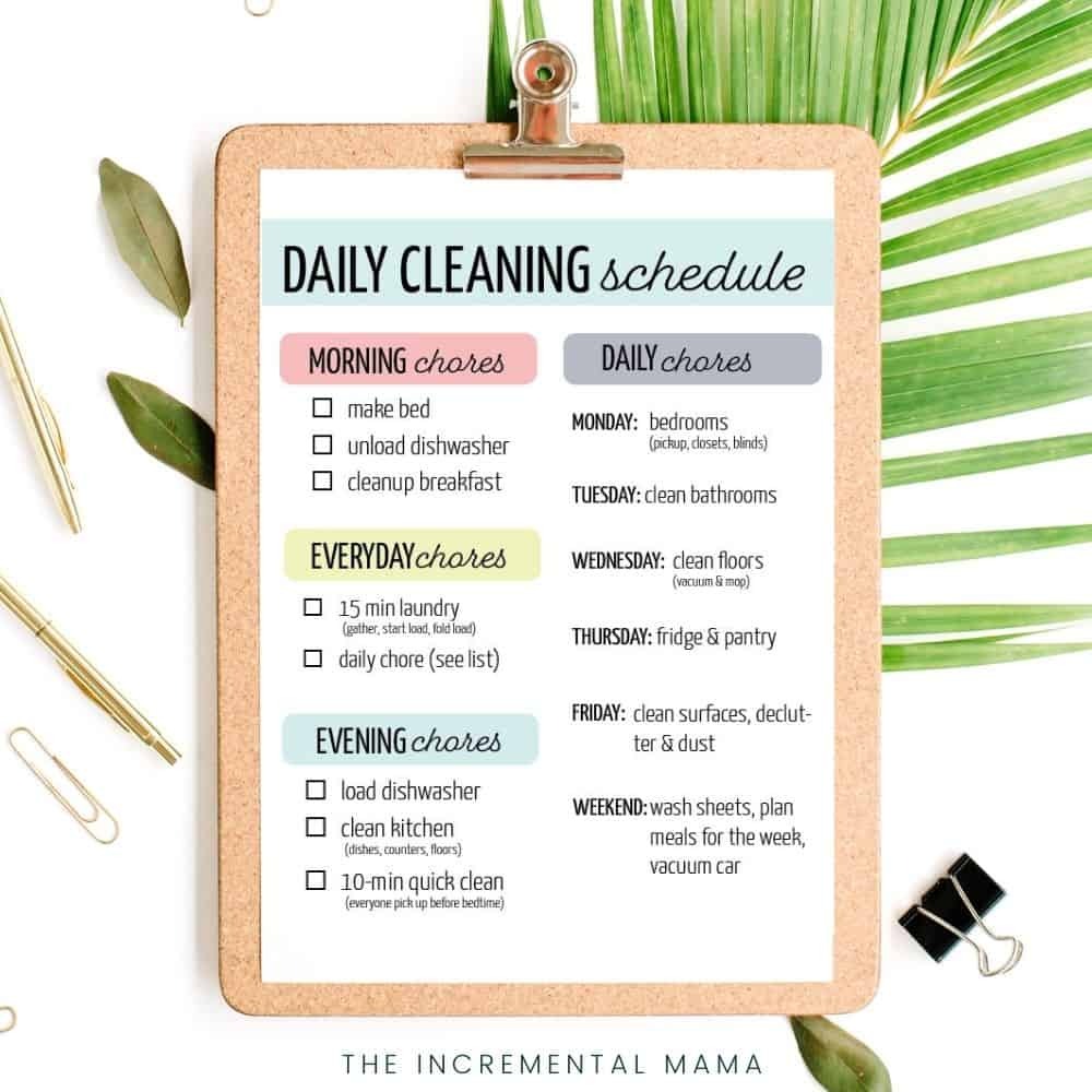 How To Make a Cleaning Schedule Even If You Have Little Kids - Simple ... How To Make a Cleaning Schedule Even If You Have Little Kids - Simple ...